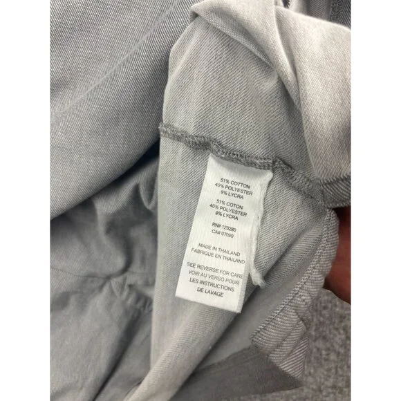 Travis Mathew Polo Shirt Men's Large Gray Stripe Pocket Short Sleeve Button - Picture 5 of 6